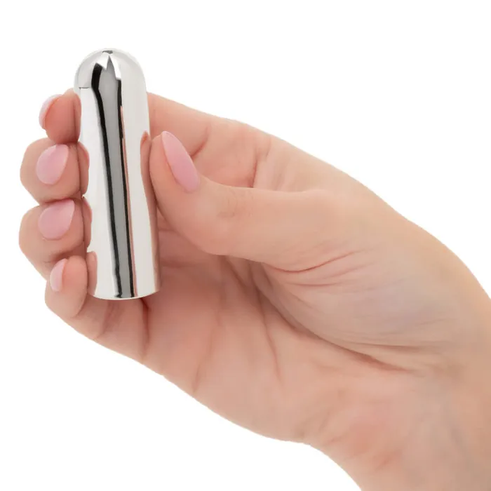 10 Function Rechargeable Bullet Silver CalExotics Female Sex Toys