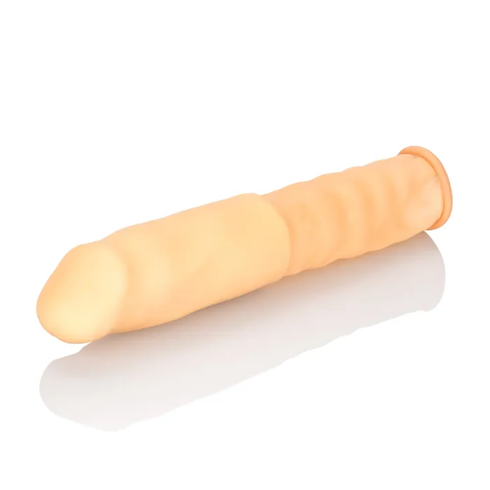 4 Inch Latex Extension Ivory CalExotics Anal