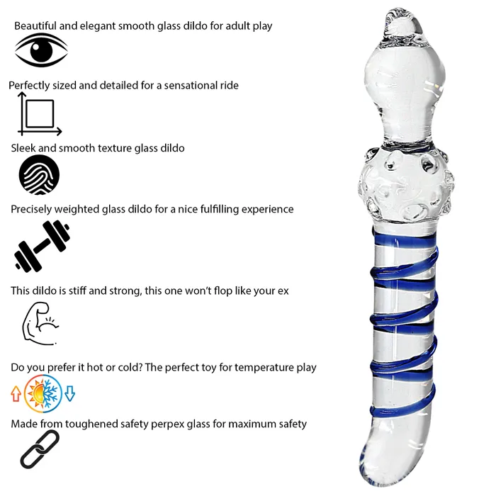 79 Inch Blue Swirl Dildo Sexy Emporium Anal