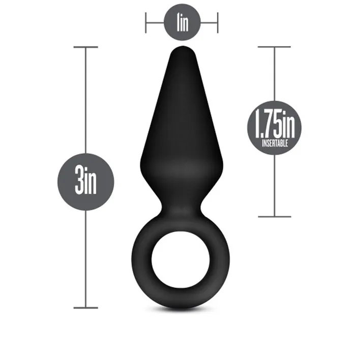 Anal Adventures Platinum Silicone Loop Plug Small Black Blush Novelties Anal Anal Adventures Platinum Silicone Loop Plug Small Black Blush Novelties Anal