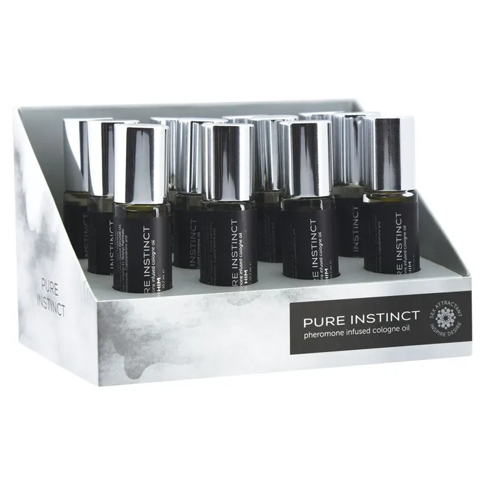 Anal Classic Brands Pure Instinct Pheromone Cologne Oil for Him 102ml 12 Pc Display Set