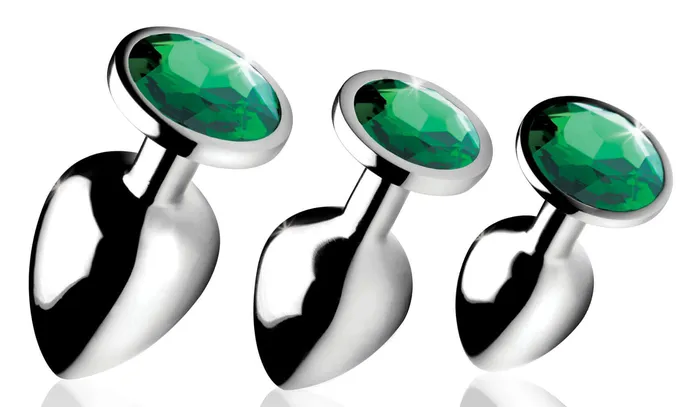 Anal Emerald Gem Anal Plug Set XR Brands Booty Sparks Anal Emerald Gem Anal Plug Set XR Brands Booty Sparks