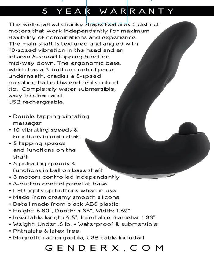 Anal Evolved Gender X Mad Tapper Black Anal Evolved Gender X Mad Tapper Black