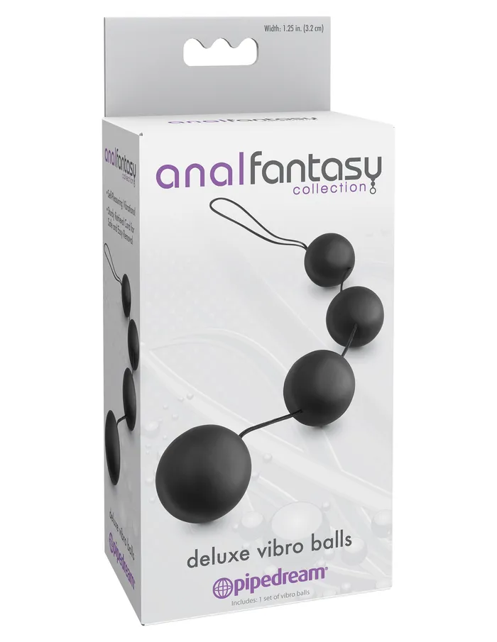 Anal Fantasy Collection Deluxe Vibro Balls Black Pipedream Anal Anal Fantasy Collection Deluxe Vibro Balls Black Pipedream Anal