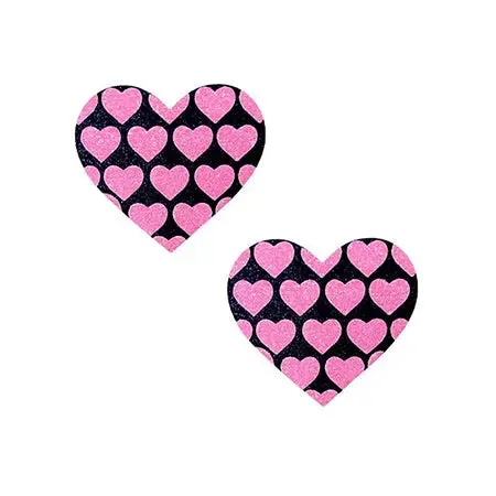 Anal Neva Nude LLC Neva Nude Pink Heart UV Valentines Black Glitter Heart Nipztix Pasties Anal Neva Nude LLC Neva Nude Pink Heart UV Valentines Black Glitter Heart Nipztix Pasties