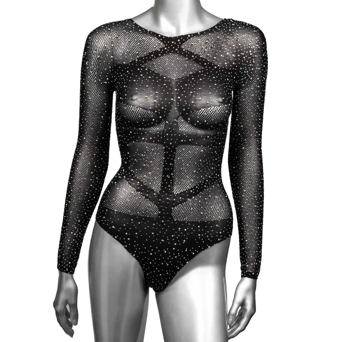 Anal Radiance Long Sleeve Body Suit Queen Black 2024 Holiday Sale