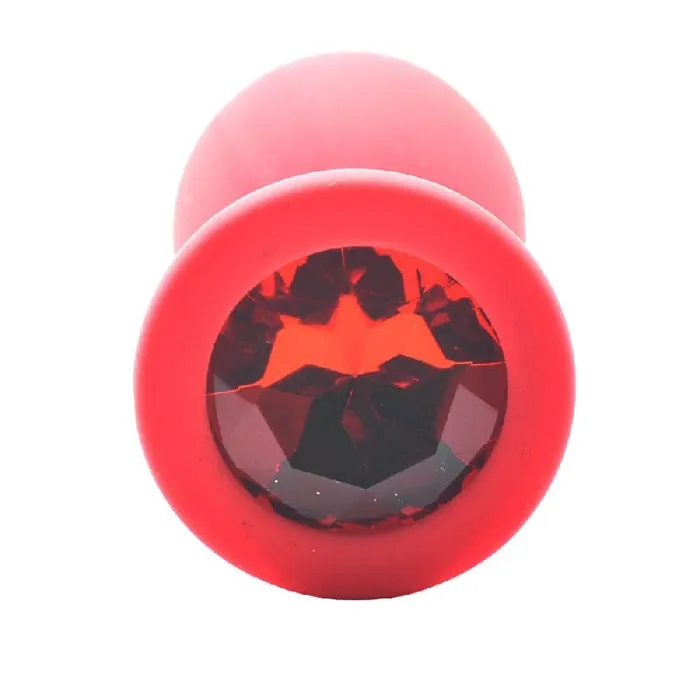 Anal Various Toy Brands Small Red Jewelled Silicone Butt Plug Anal Various Toy Brands Small Red Jewelled Silicone Butt Plug