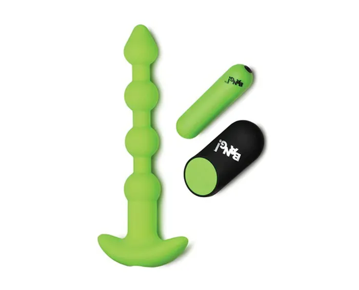 Anal XR Brands Glow in the Dark Anal Beads Green