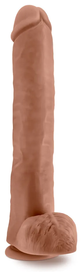 Au Naturel Daddy 14 Inch Dildo Mocha Blush Dildos