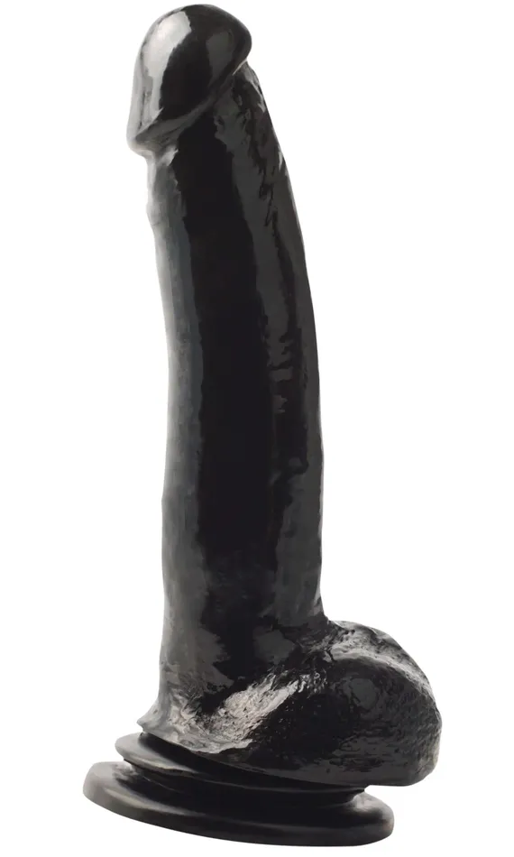 Basix Rubber Works 9 Inch Suction Cup Thicky Black Pipedream Anal