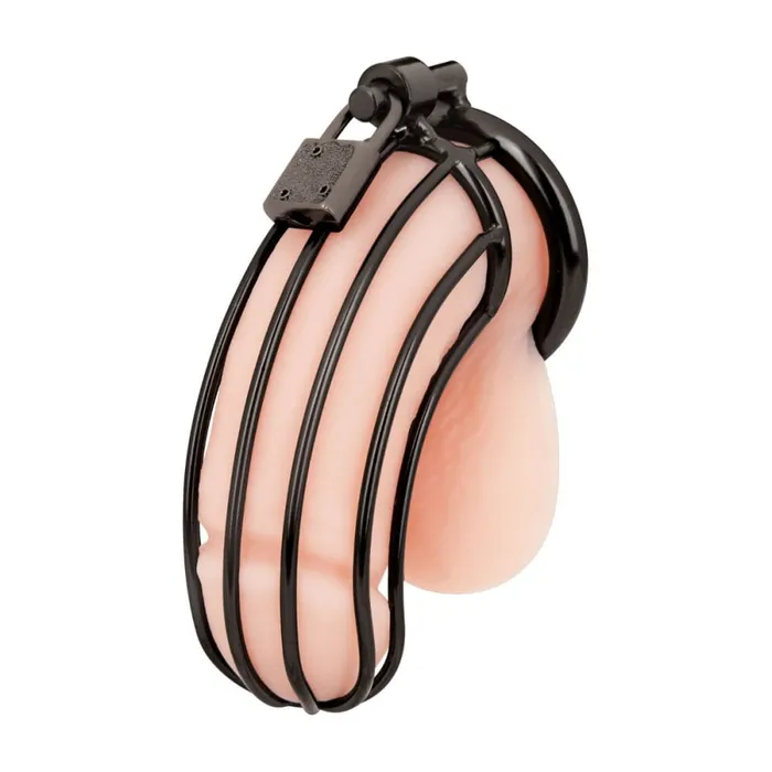 Blue Line Male Sex Toys PRISONER COCK CAGE BLACK