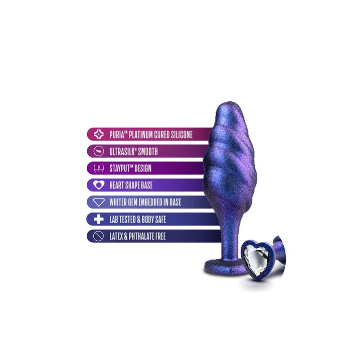 Blush Novelties Anal Anal Adventures Matrix Bumped Bling Butt Plug