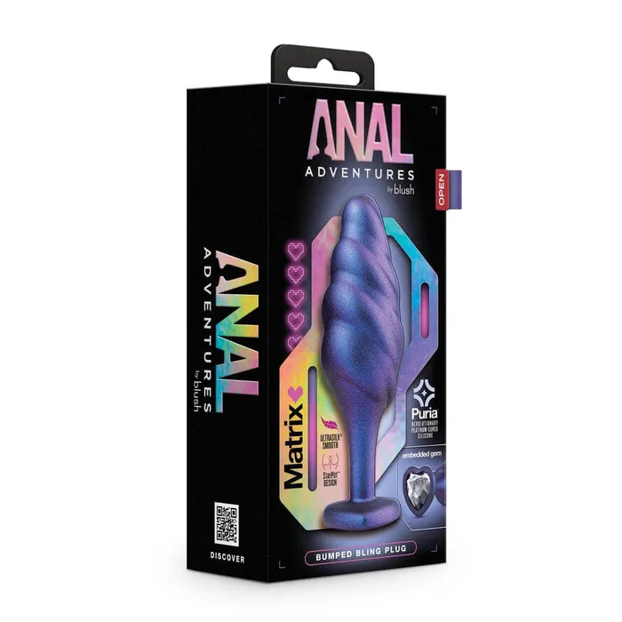 Blush Novelties Anal Anal Adventures Matrix Bumped Bling Butt Plug