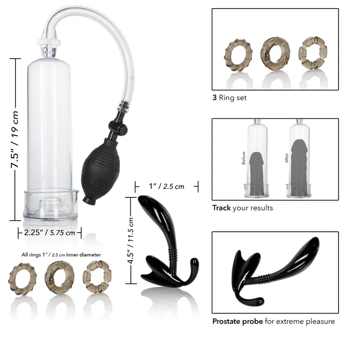 CalExotics Dr Joel Kaplan Essential Pump Kit Enhance Pleasure and Performance Female Sex Toys