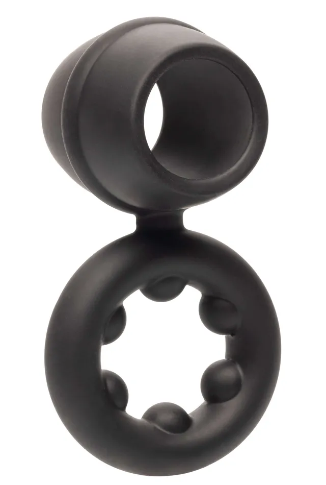 CalExotics Female Sex Toys Alpha Liquid Silicone Dual Support Magnum Ring Black CalExotics Female Sex Toys Alpha Liquid Silicone Dual Support Magnum Ring Black