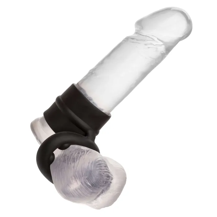 CalExotics Female Sex Toys Alpha Liquid Silicone Dual Support Magnum Ring Black CalExotics Female Sex Toys Alpha Liquid Silicone Dual Support Magnum Ring Black