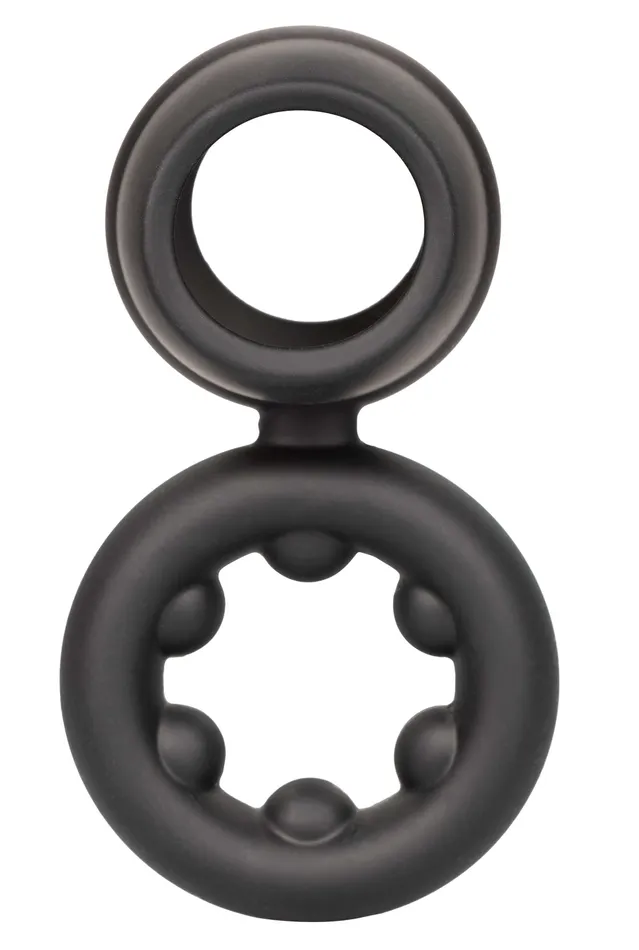 CalExotics Female Sex Toys Alpha Liquid Silicone Dual Support Magnum Ring Black CalExotics Female Sex Toys Alpha Liquid Silicone Dual Support Magnum Ring Black
