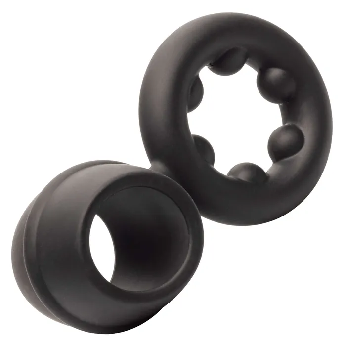 CalExotics Female Sex Toys Alpha Liquid Silicone Dual Support Magnum Ring Black CalExotics Female Sex Toys Alpha Liquid Silicone Dual Support Magnum Ring Black