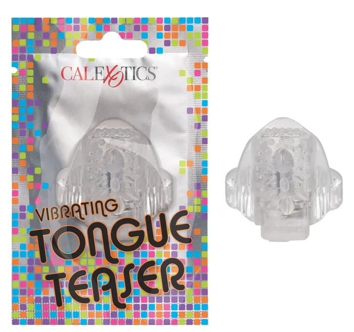 CalExotics Foil Pack Vibrating Tongue Teaser Clear Female Sex Toys
