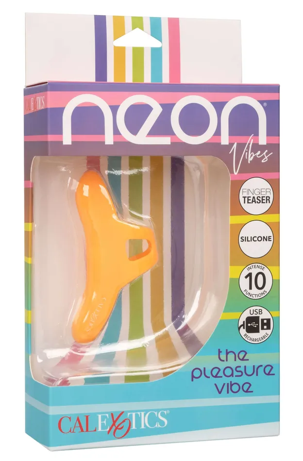 CalExotics Neon Vibes the Pleasure Vibe Orange Orange Vibrators