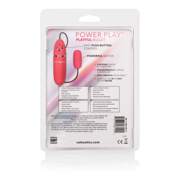 CalExotics Power Play Playful Bullet Pink Vibrators CalExotics Power Play Playful Bullet Pink Vibrators