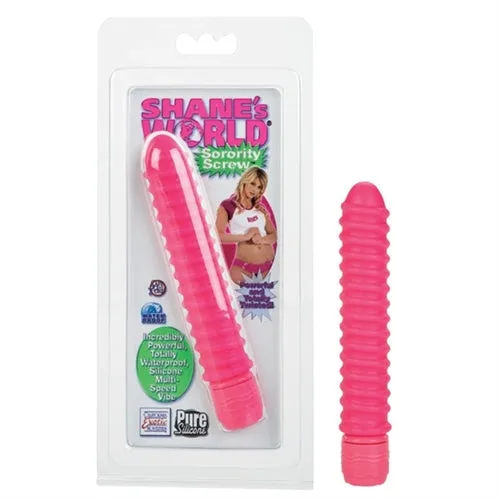 CalExotics Vibrators Shanes World Sorority Screw Vibe Pink