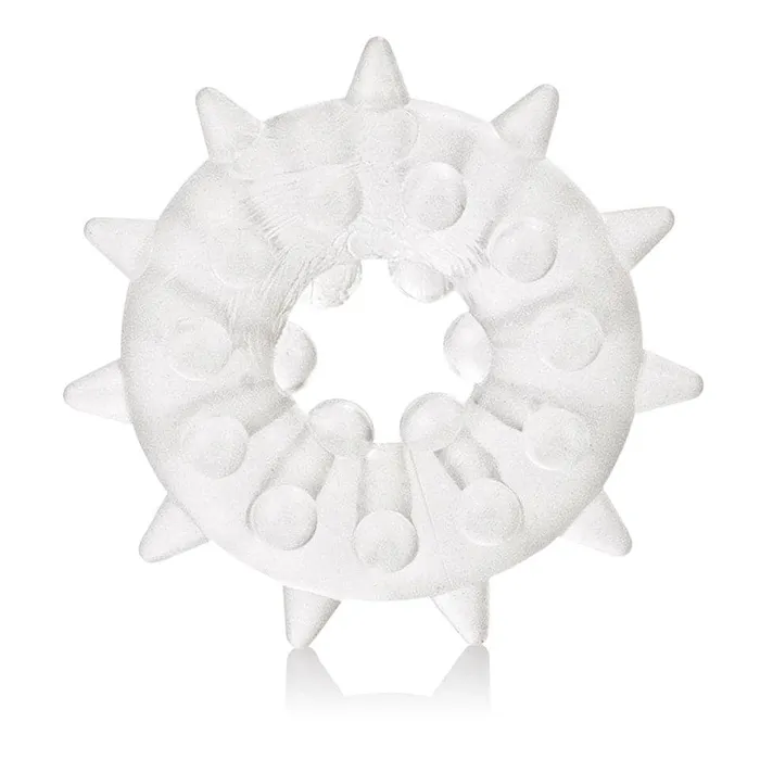 California Exotic Male Sex Toys Sexagon Enhancer 2 Clear Cock Ring