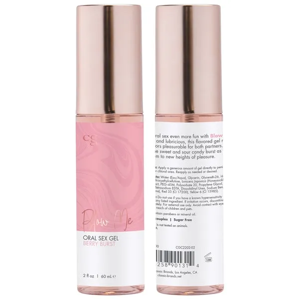 CG Couples BLOW ME Oral Sex Gel Berry Burst 2oz 60 mL