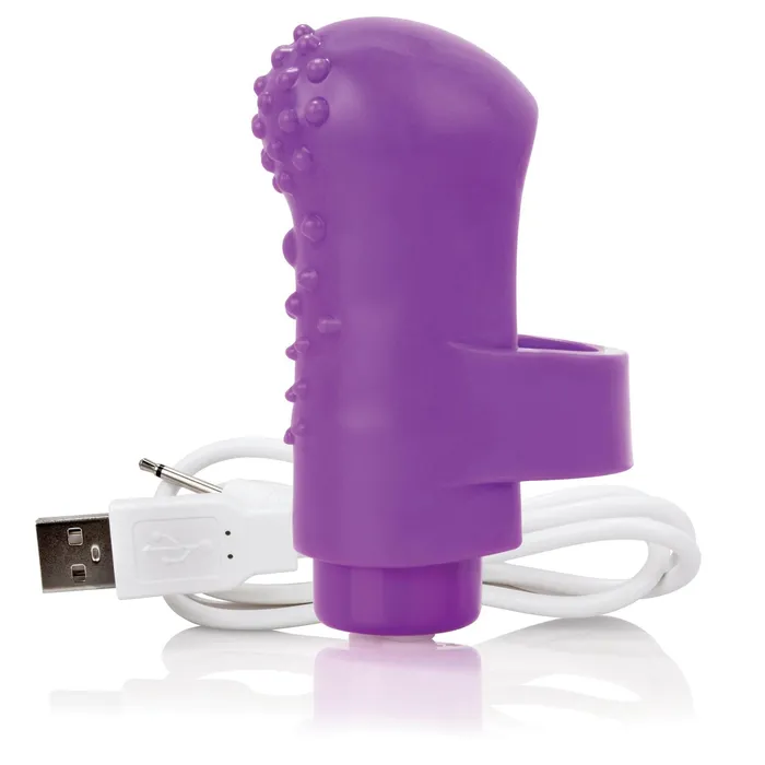 Charged Fingo Rechargeable Finger Vibe Purple Screaming O Vibrators