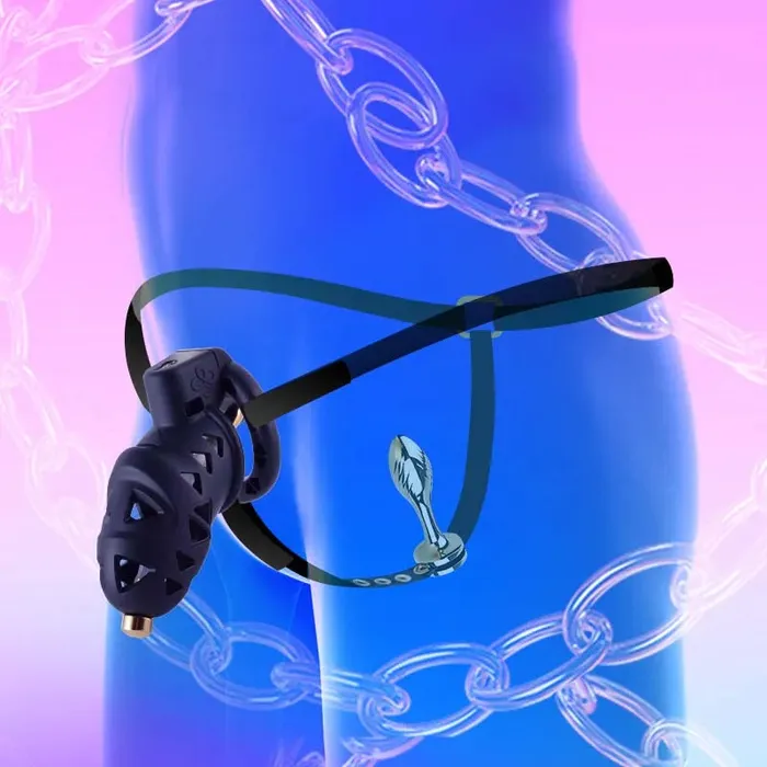 Chastity Cock Cage 4 Penis Rings Dick Bondage Fetish Resin Male BDSM Toys Domlust Male Sex Toys