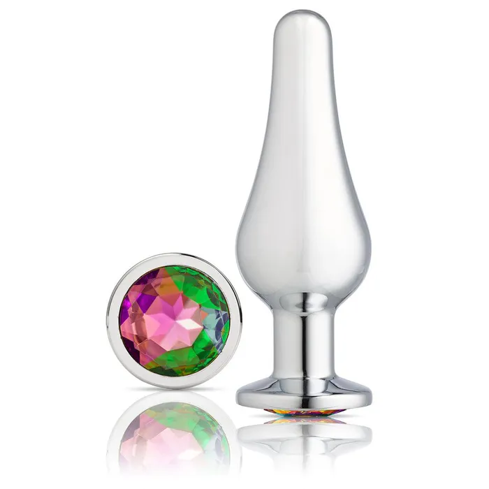 Cloud 9 Novelties Anal Cloud 9 Novelties Gems Silver Chrome Tall Plug Medium Cloud 9 Novelties Anal Cloud 9 Novelties Gems Silver Chrome Tall Plug Medium