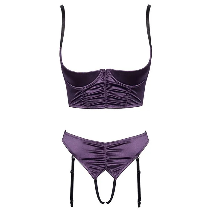 Cottelli Satin Quarter Cup Bra Set Cottelli Collection Anal