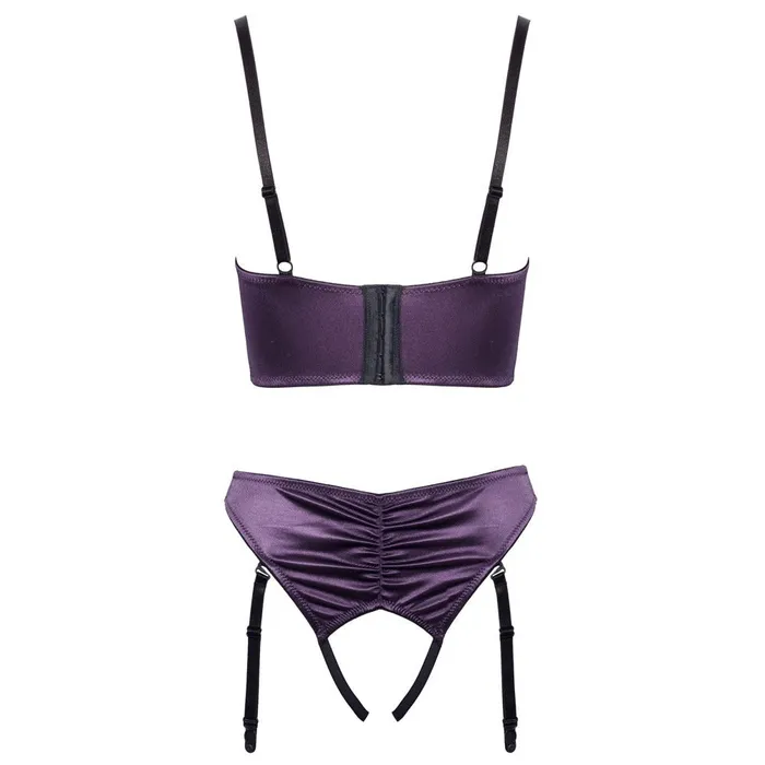 Cottelli Satin Quarter Cup Bra Set Cottelli Collection Anal
