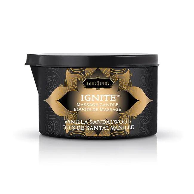 Couples Kama Sutra Ignite Massage Oil Candle Vanilla Sandalwood