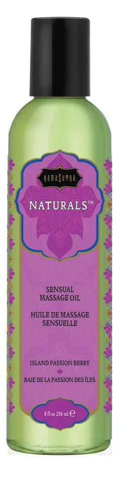 Couples Kama Sutra Naturals Massage Oil Island Passion Berry 8 Fl Oz