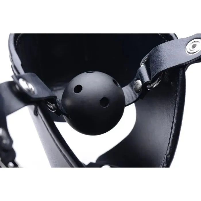 Couples Master Series BDSM Pup Puppy Play Hood and Breathable Ball Gag Couples Master Series BDSM Pup Puppy Play Hood and Breathable Ball Gag