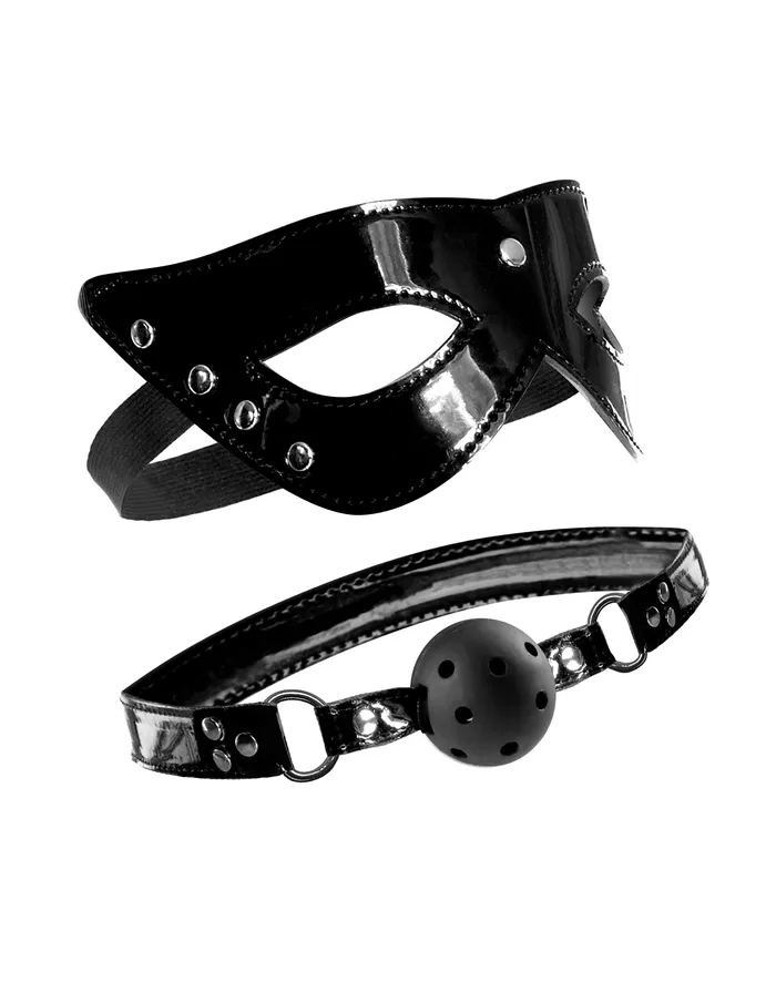 Couples Pipedream Fetish Fantasy Limited Edition Masquerade Mask and Ball Gag Couples Pipedream Fetish Fantasy Limited Edition Masquerade Mask and Ball Gag