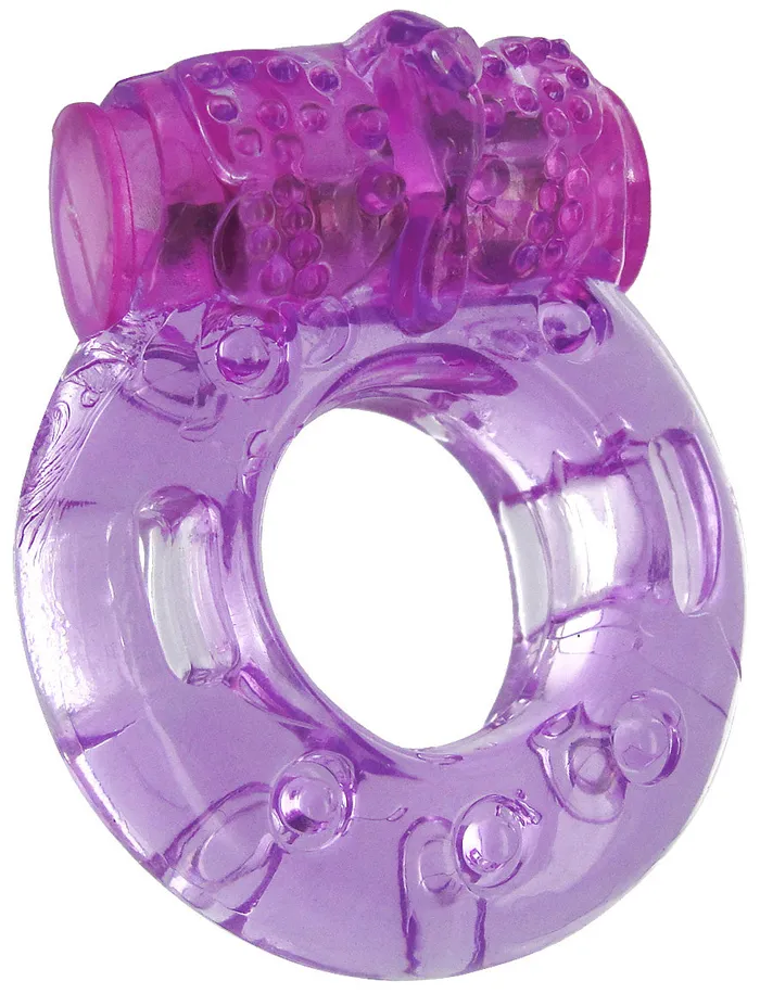 Couples XR Brands Trinity Vibes Orgasmic Vibrating Cock Ring Purple Couples XR Brands Trinity Vibes Orgasmic Vibrating Cock Ring Purple