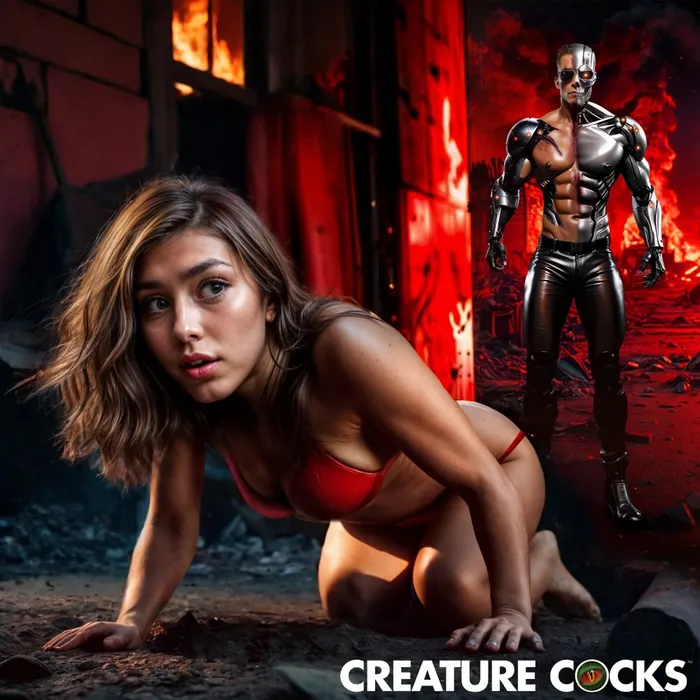 Creature Cocks Fantasy Dildos Sex Robot Dildo Cyborg Cock Thrusting and Vibrating Dildo Silicone Female Sex Toys