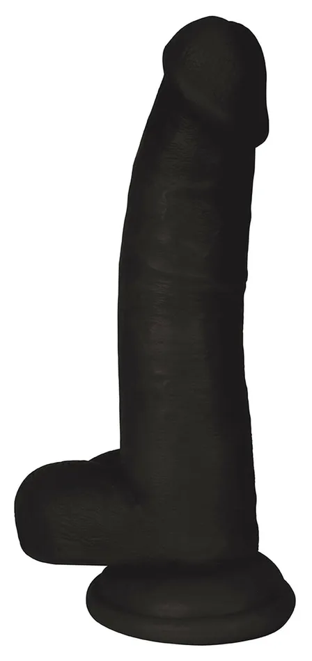 Curve Toys Dildos Jock 8 Inch Dong With Balls Midnight