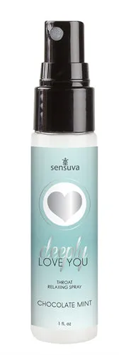 Deeply Love You Throat Relaxing Pray 1oz Chocolate Mint Sensuva Vibrators