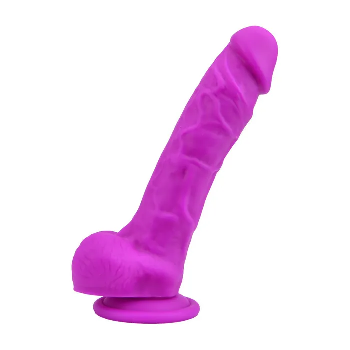 Dildos Loving Joy Loving Joy 8 Inch Realistic Silicone Dildo with Suction Cup and Balls Purple Dildos Loving Joy Loving Joy 8 Inch Realistic Silicone Dildo with Suction Cup and Balls Purple