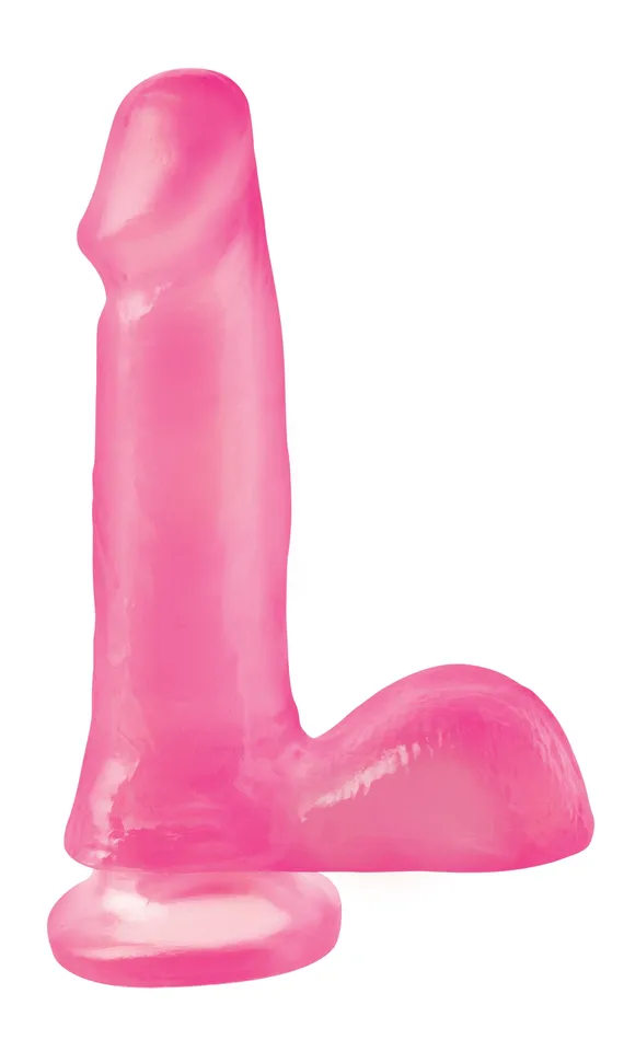 Dildos Pipedream Basix Rubber Works 6 Inch Dong With Suction Cup Pink