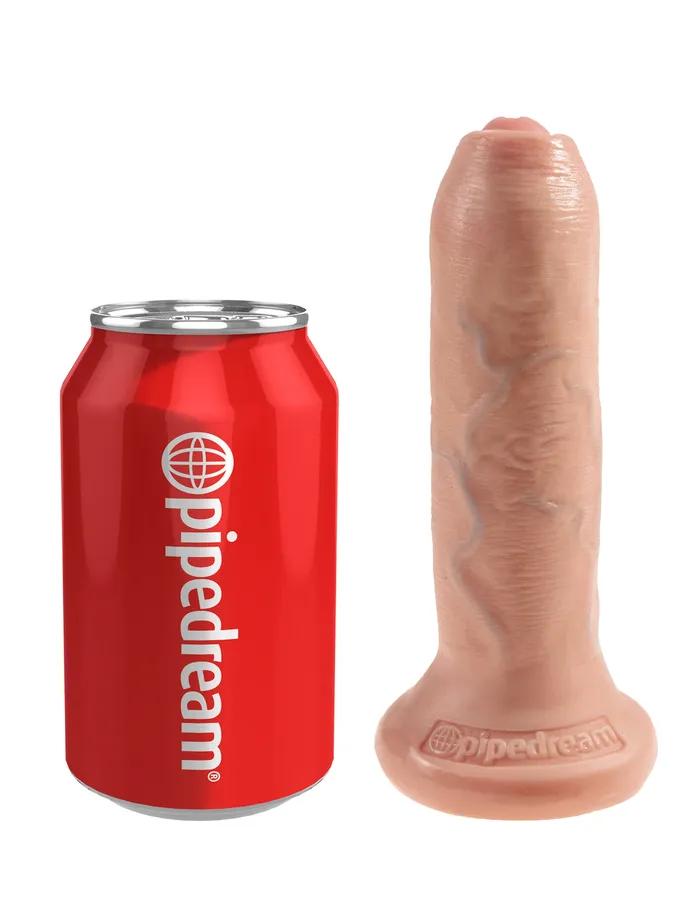 Dildos Pipedream King Cock Uncut 6 inches Dildo Realistic Foreskin Suction Cup Base