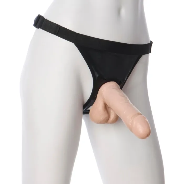 Dildos VacULock 6 Inch Realistic Cock White Doc Johnson