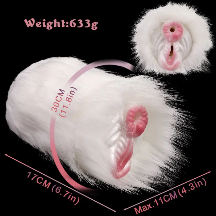 DirtyToyz Male Sex Toys Arctic Beast Furry Fleshlight DualHole Fantasy Masturbator
