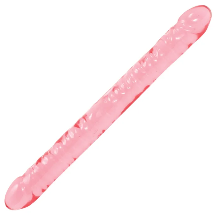 Doc Johnson Dildos Crystal Jellies 18 Inch Double Dong Pink
