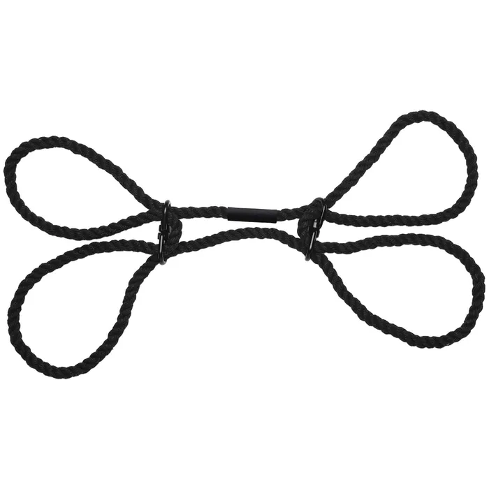 Doc Johnson Restraints Merci Restrain 6mm Hemp Wrist or Ankle Cuffs Black Doc Johnson Restraints Merci Restrain 6mm Hemp Wrist or Ankle Cuffs Black