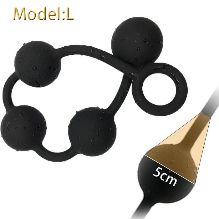 Domlust Anal Anal Beads Butt Plug Silicone Balls Vagina Anal Sex Toy for Women Men BDSM Games