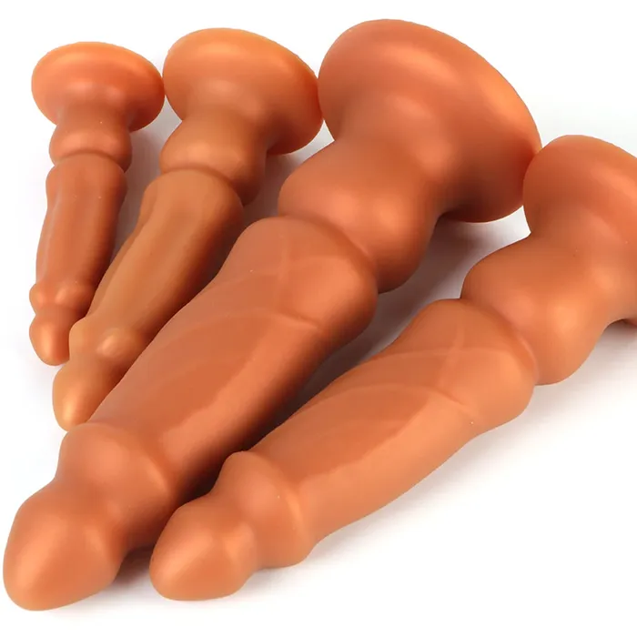 Domlust Anal Huge Anal Dildo Silicone Anal Expander Butt Plug Prostate Massager